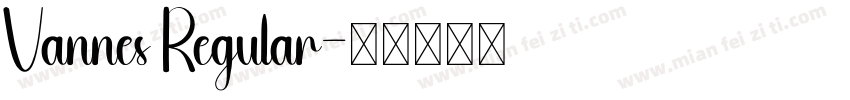Vannes Regular字体转换